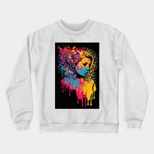 Colorful girl Crewneck Sweatshirt